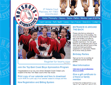 Tablet Screenshot of hotshotsgymnastics.com